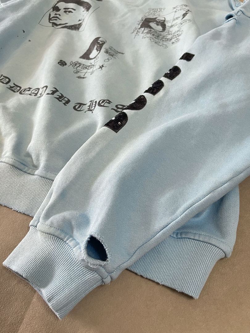Unbranded 278 Paly Hollywood Bobby Driscoll Graphic-Print Distressed Hoodie : Kids Blue S M L - Image 13