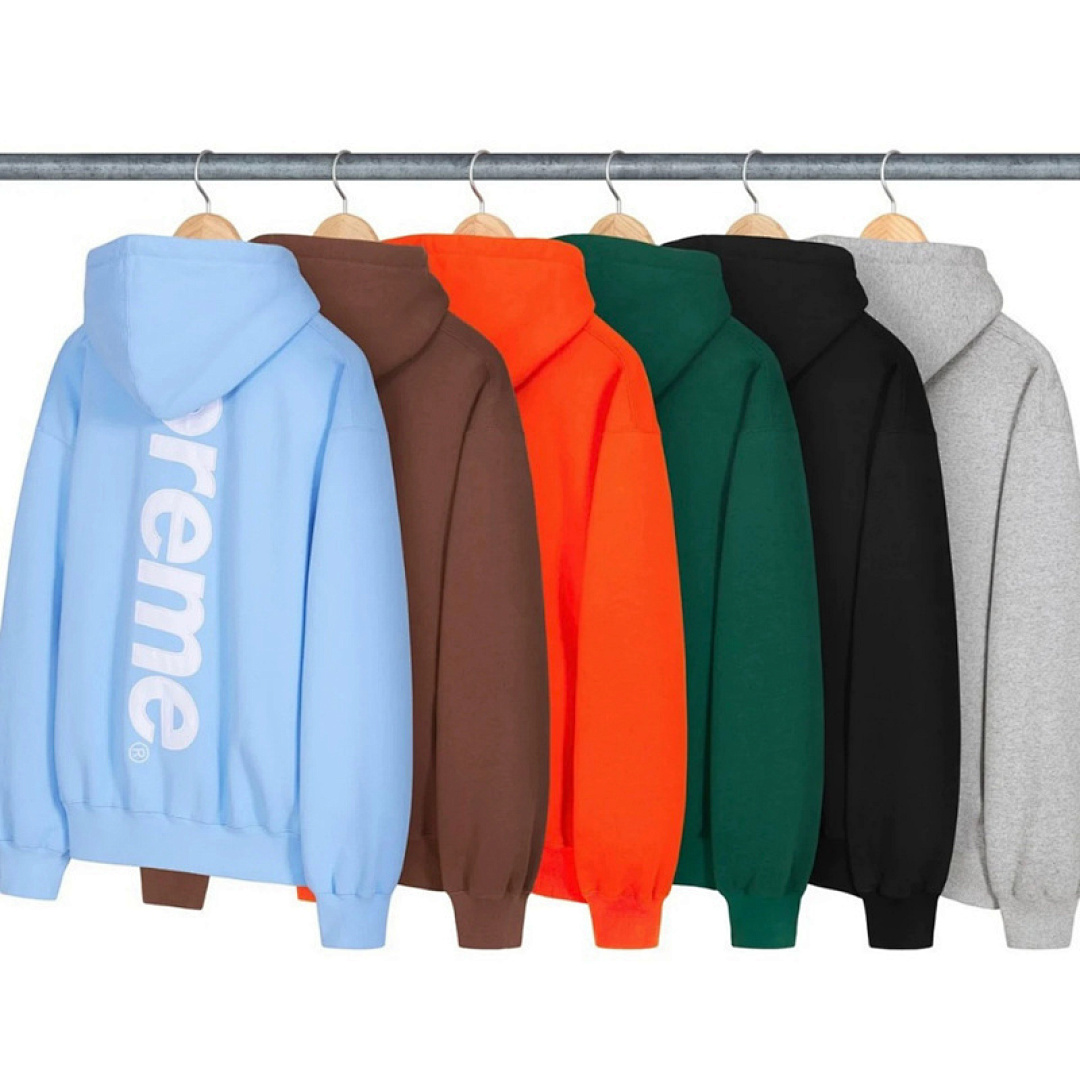 Supreme 258 Sup 22FW Satin Appliqué Hooded Sweatshirt Green Black Floral Grey Blue Brown Light Orange Khaki Purple S M L - Image 3