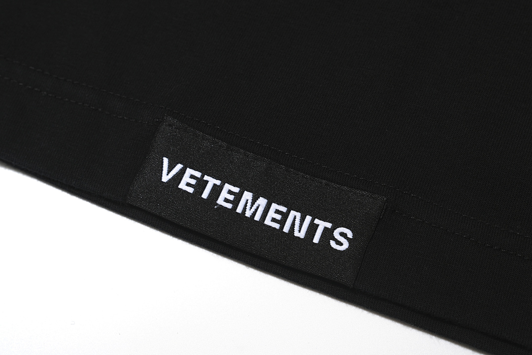Unbranded 148 VETEMENTS Patchwork Wind Short Sleeve T Black Ink Green S-XL V5201# - Image 10