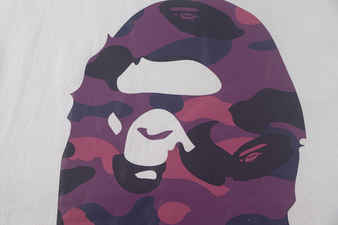 Bape 148 TOP Print Collar Short Sleeve T Black White S-XL - Image 19