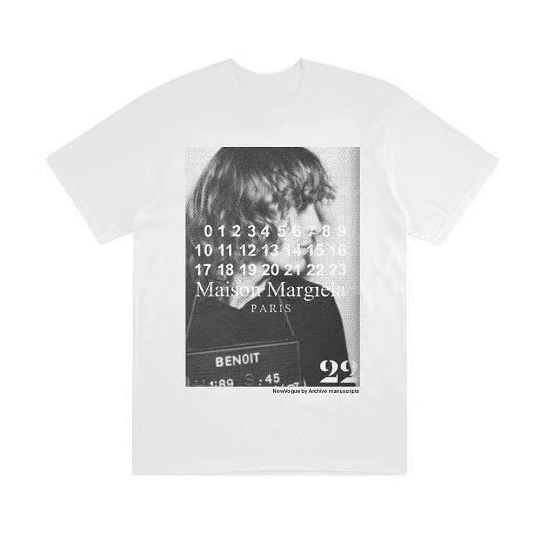 On Running 108 New Vogue × MM6 Maison Margiela Patch LOGO Print Short Sleeve Black White 1 2 3 3900# - Image 22