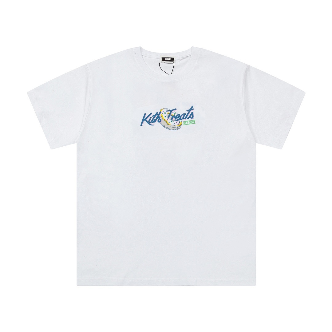 Adidas 138 KITH TREATS II Tee Limited Exclusive Print Wide Short Sleeve : Black White S M L - Image 11