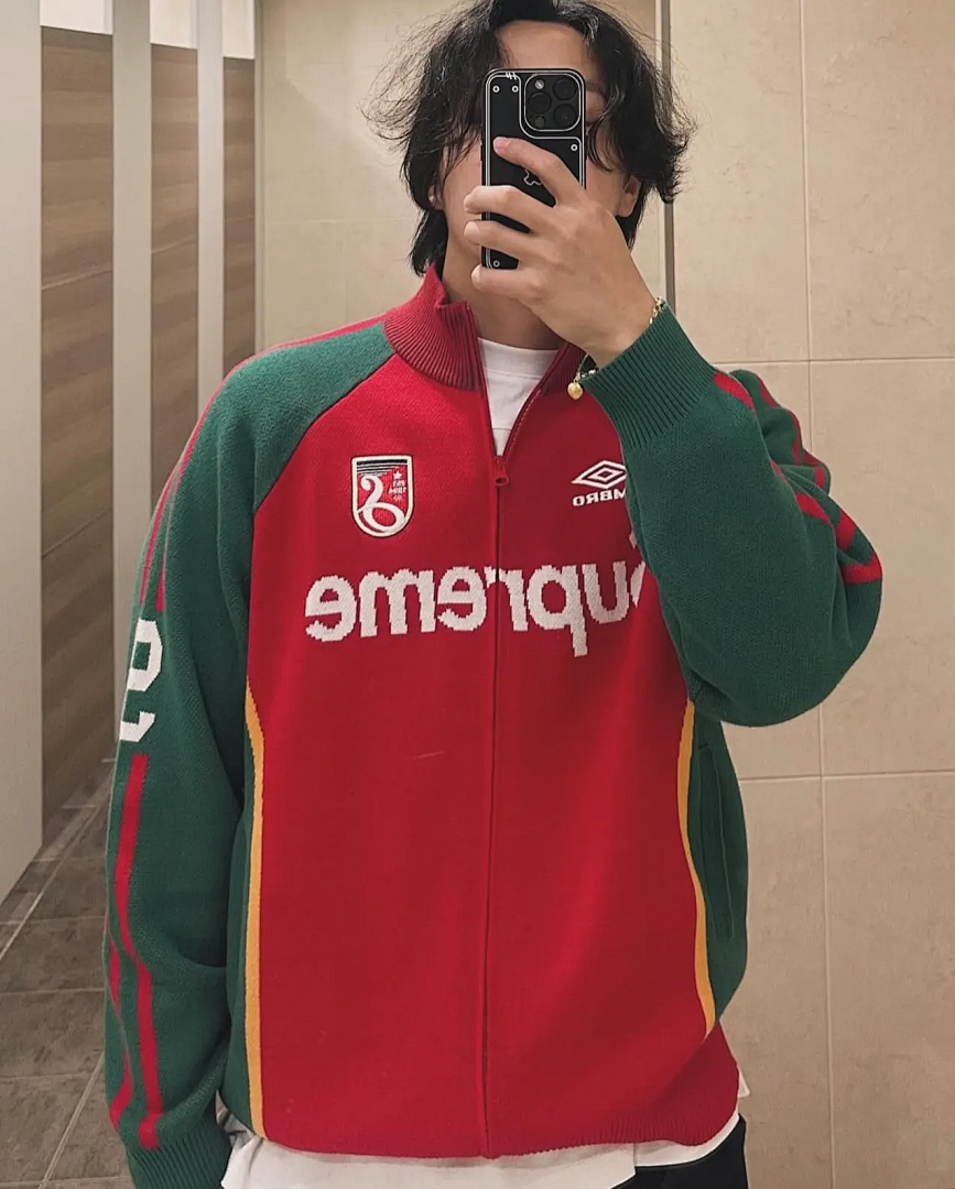 Supreme 398 SS25 Collab Fleece Black Red Purple Light Blue S - Image 82