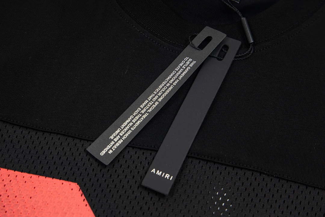 AMIRI 128 Canvas Logo Print Short Sleeve T Black White S M L XL 9933# - Image 15