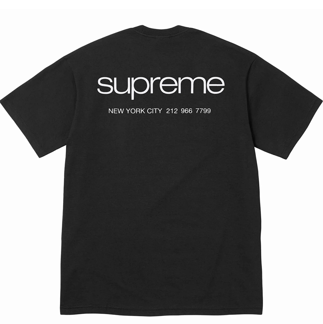 Supreme 108 Sup 23FW NYC Tee Short Sleeve Black White S M L