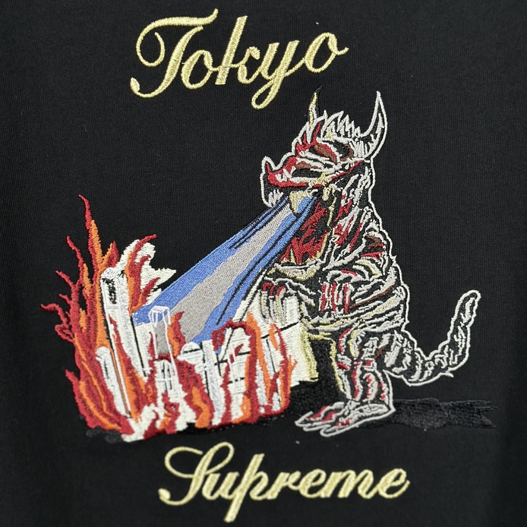 Supreme 178 SS26 MONSTER Tokyo Embroidered Small T Black White S-XL - Image 9