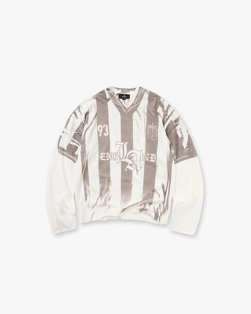 Off-White 158 Represent Halo Striped Long Sleeve 93 No : S M L XL Off (White)