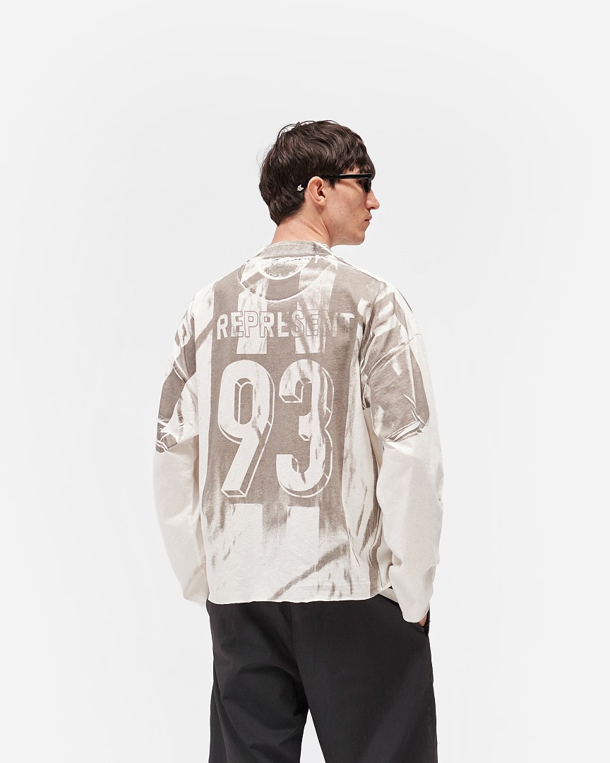 Off-White 158 Represent Halo Striped Long Sleeve 93 No : S M L XL Off (White) - Image 15