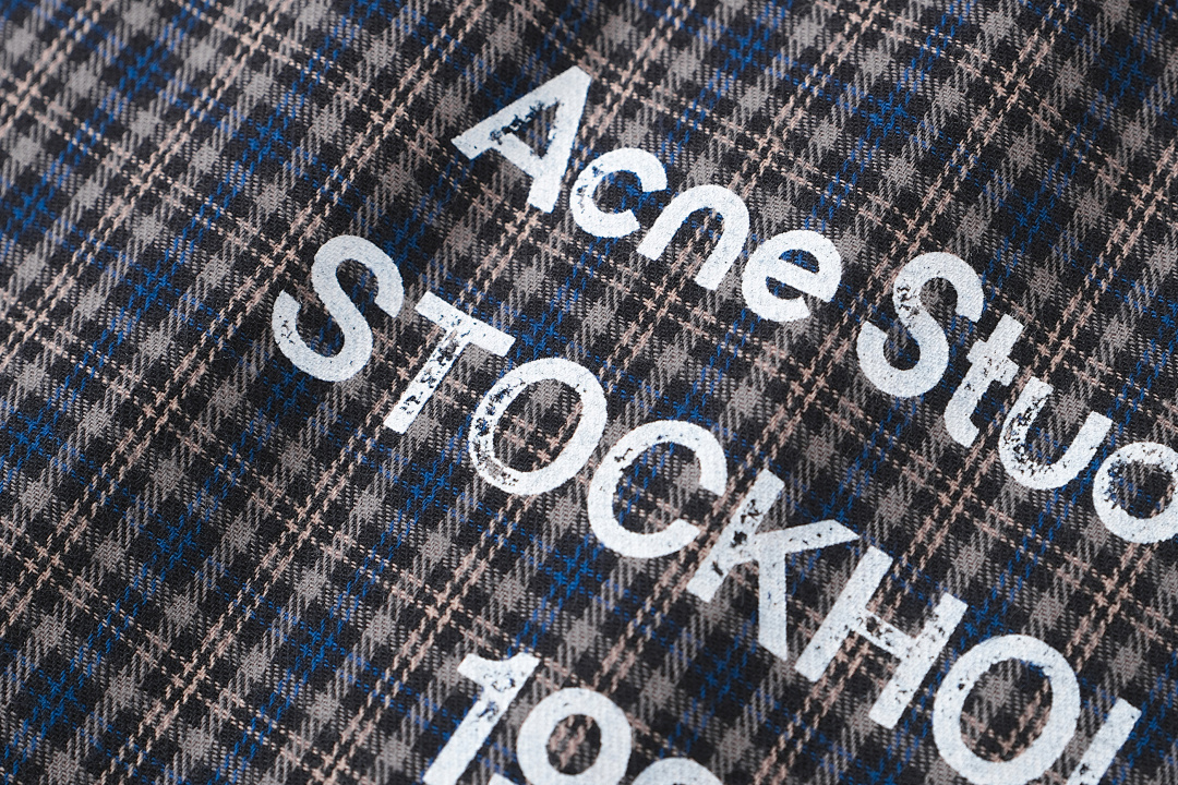 Acne Studios 298 AC Print Patchwork Wind Blue Grey S-XL 3397# - Image 17