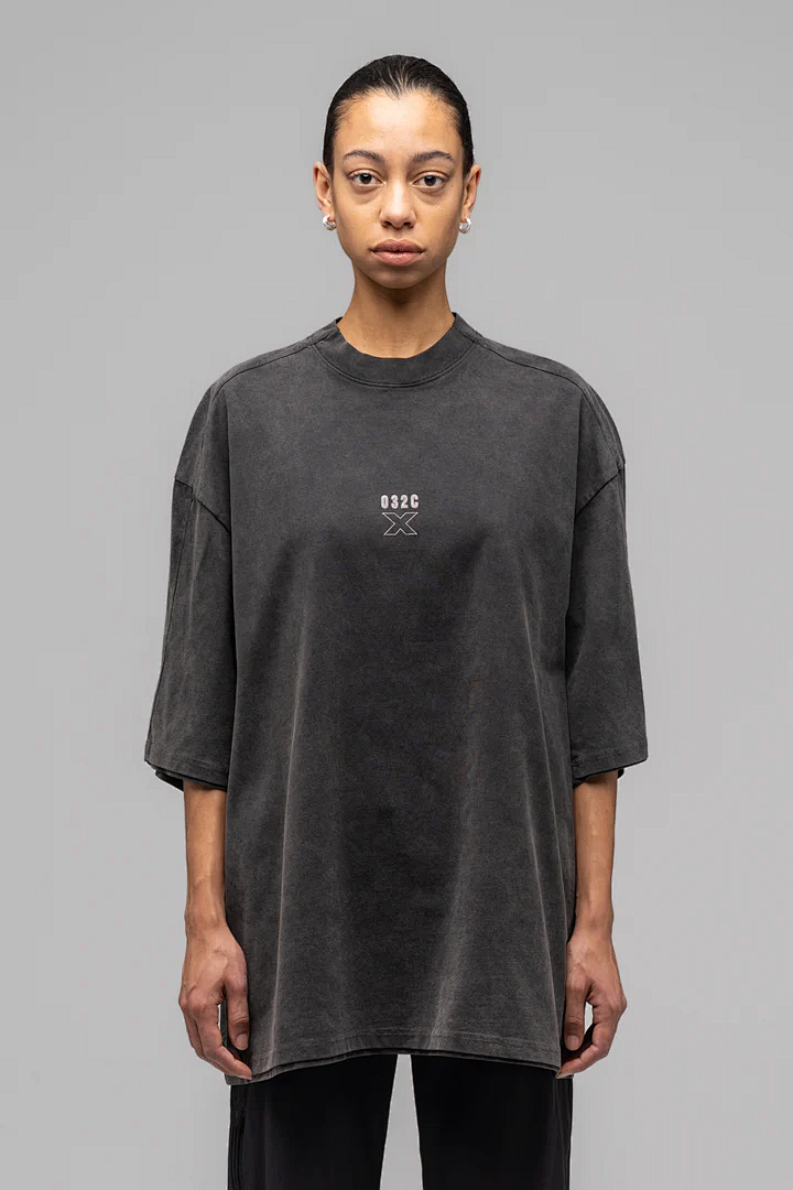 Unbranded 128 032C "X" LAYERED T-SHIRT Version Model Print Short Sleeve T Black S-XL 8030# - Image 26