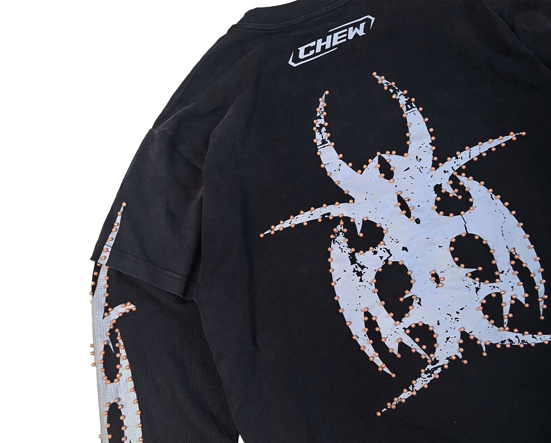 Chanel 218 Chew Forever Bead Long Sleeve : Water Black :S M L - Image 5