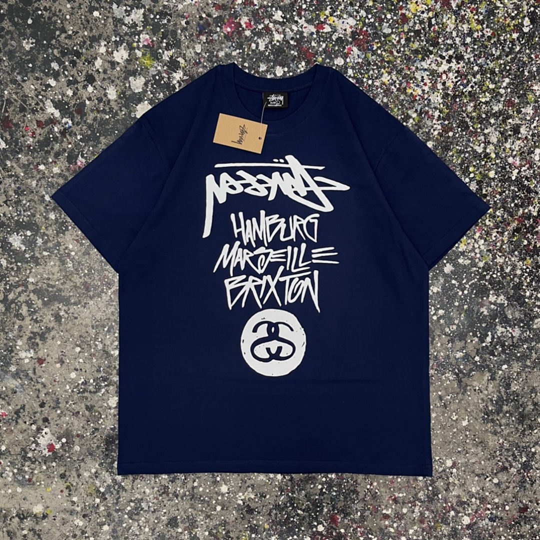 Stussy 108 Stu Reversed Print Short Sleeve T : Black White Apricot S Ｍ L XL XXL - Image 5