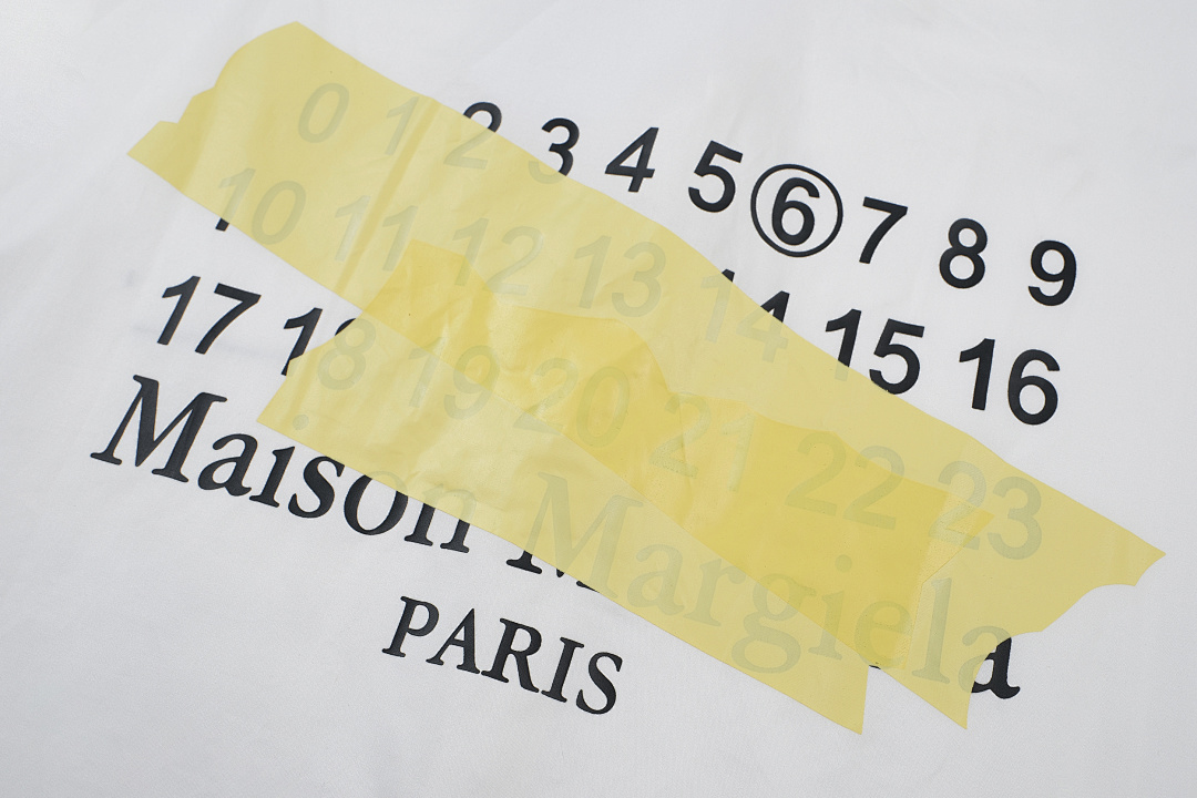 On Running 188 MM6 Maison Margiela LOGO Gum Strap Print Short Sleeve Black White 46 48 50 52 3261# - Image 25