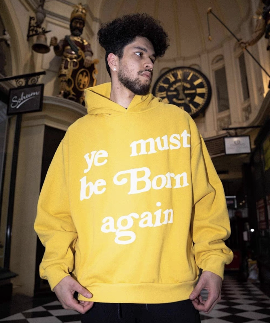 Unbranded 218 CPFM YE MUST BE BORN AGAIN HOODIE Velvet : Black Brown Dark Grey Ink Green Color Blue Yellow Bright Red Orange Purple S M L - Image 20