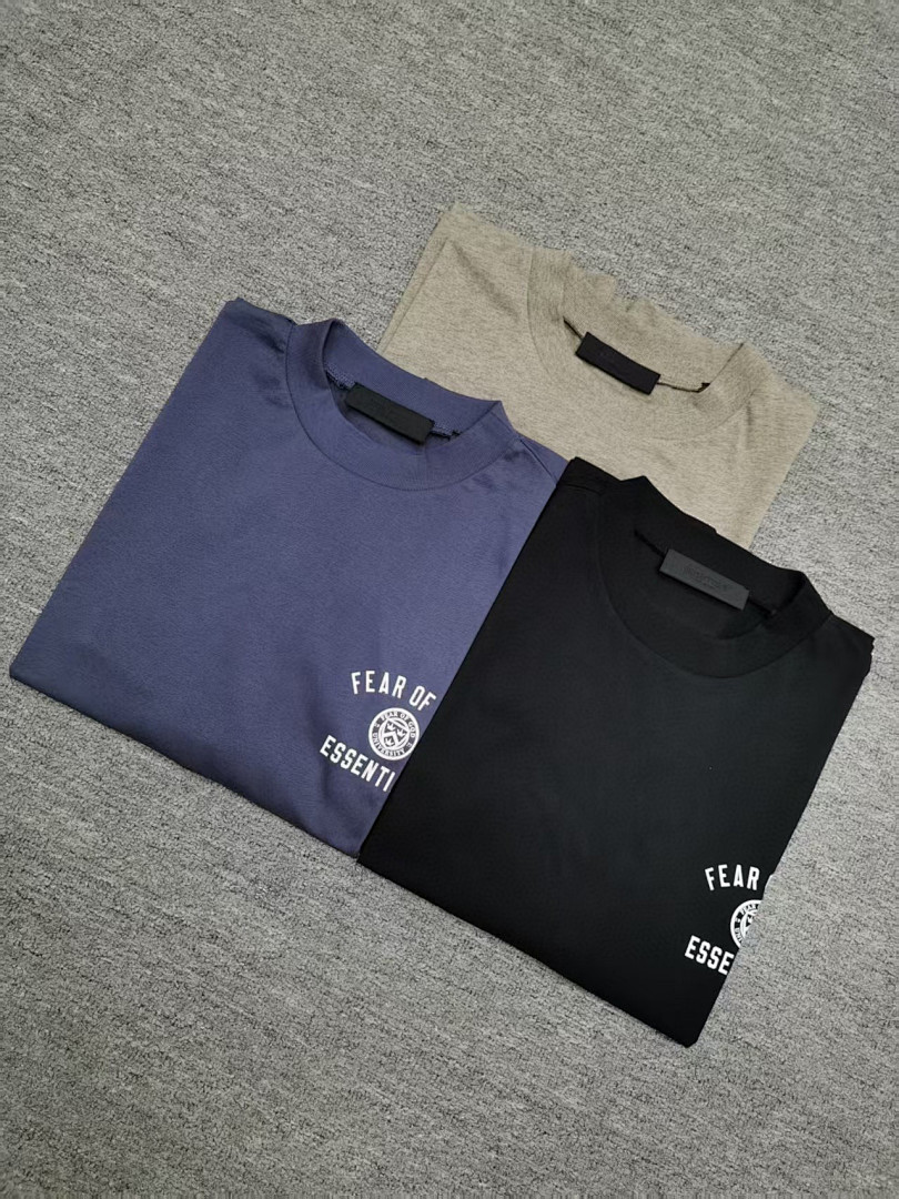 Essentials 118 ESS 24FW Print Short Sleeve T Sea Blue Black Dark Mist Grey XS-XL 6286# - Image 27