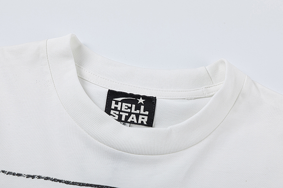 Off-White 128 Hellstar Logo Print Short Sleeve T Black Off White S-M-L-XL - Image 14
