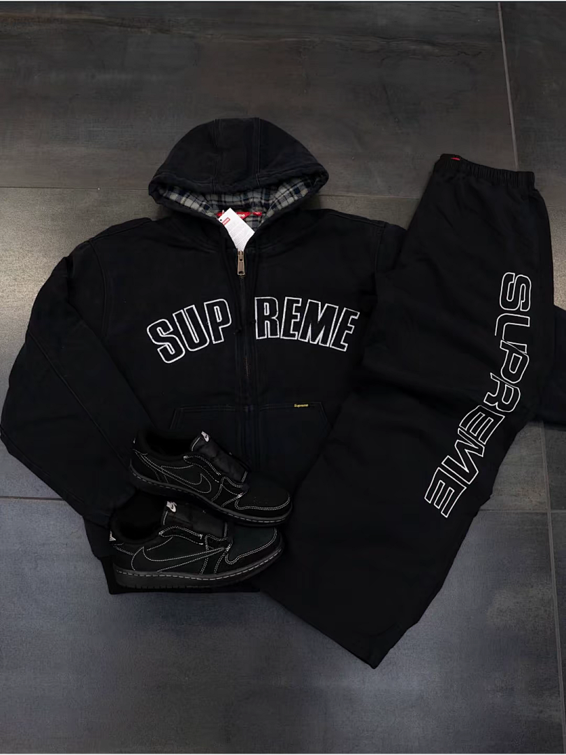 Supreme 598 25FW REFLECTIVE ARC HOODED WORK JACKET20 / Cotton Black Water Blue S - Image 19