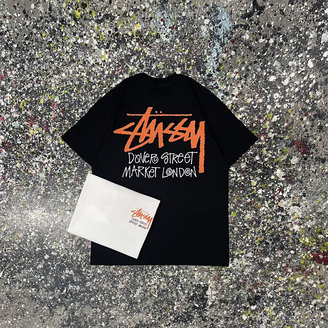Stussy 108 Stu Short Sleeve T : Black White S M L XL XXL