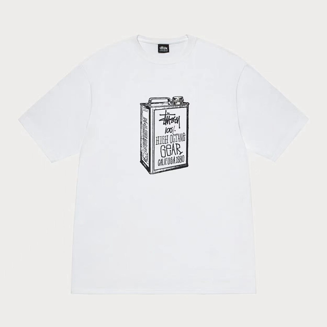 Stussy 108 Stu 25SS HIGH OCTANE TEE Print Short Sleeve T Black White S M L - Image 3
