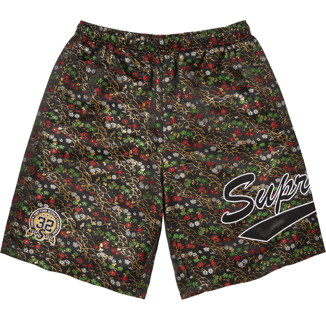 Supreme 258 SS26 KIMONO SHORT Floral White Black Navy S-XL - Image 7