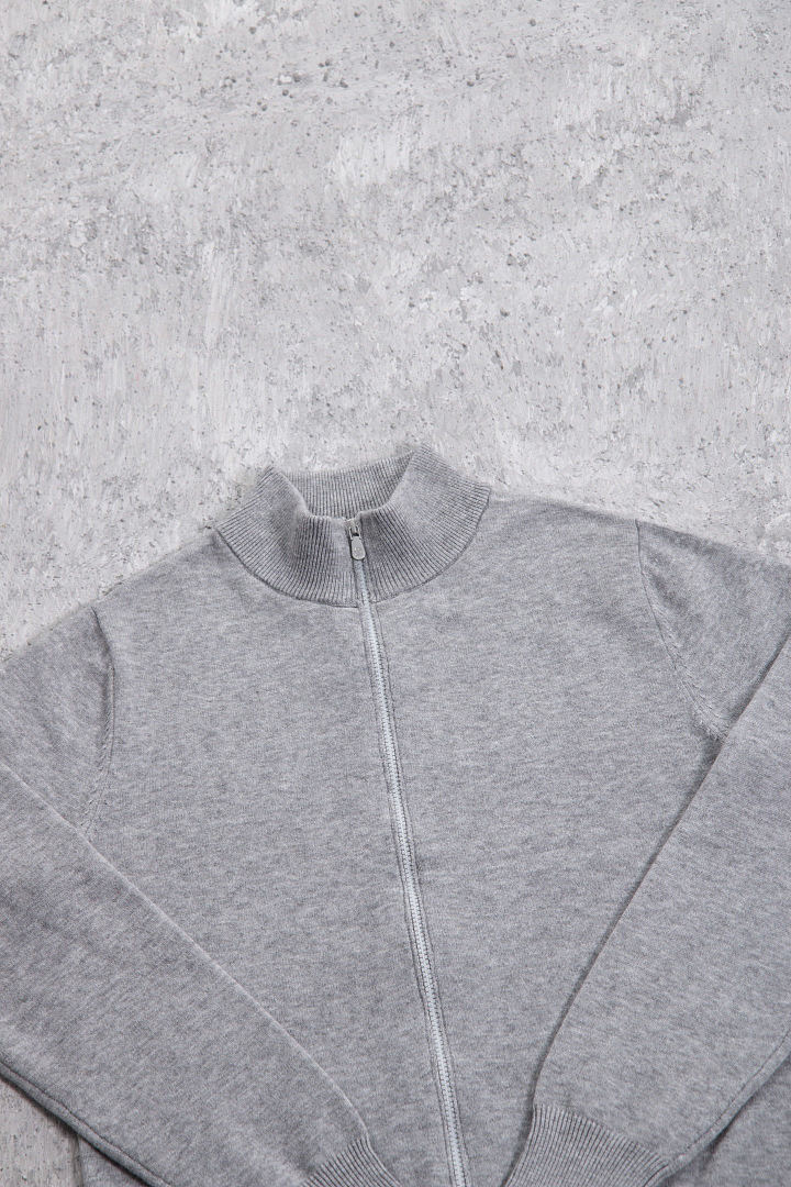 Unbranded 298 Solid High Collar Fleece : White Black Grey S-XL - Image 15