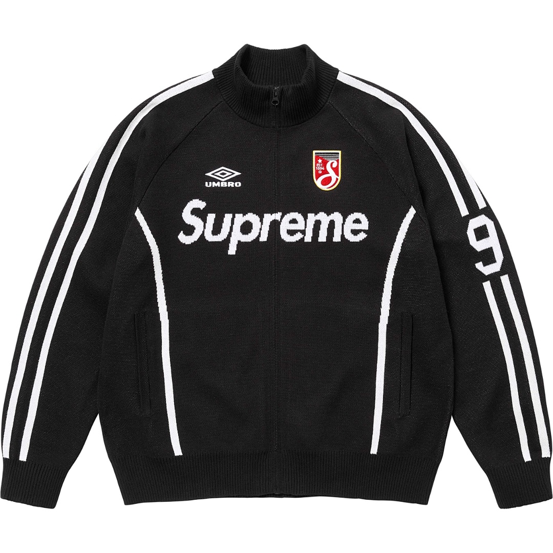 Supreme 398 SS25 Collab Fleece Black Red Purple Light Blue S - Image 3