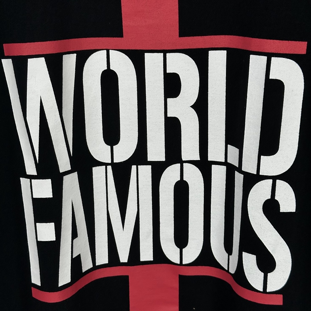 Supreme 138 26SS WORLD FAMOUS TEE Short Sleeve Black White S - Image 13