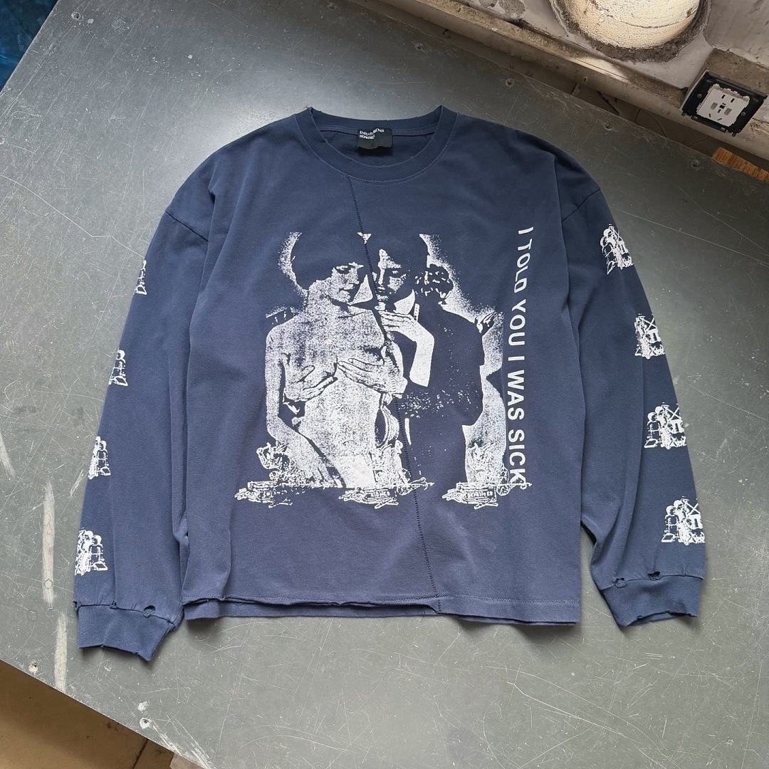 Enfants Riches Deprimes 168 Enfants Riches Deprimes I TOLD YOU WAS SICK Long Sleeve T : S M L XL (Blue)