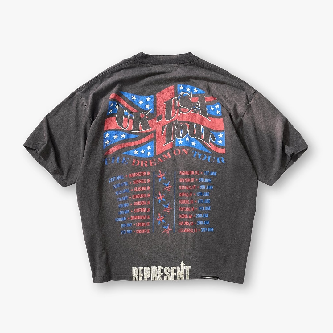 Represent 148 REPRESENT New High Mens Womens Top Wide Short Sleeve : S M L XL (White) - Image 15
