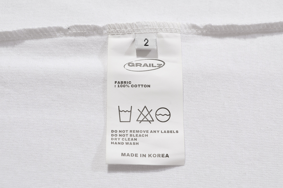 Unbranded 98 Grailz Limited Exclusive Label Logo Print Wide Short Sleeve T Black White 1 2 3 G167# - Image 28