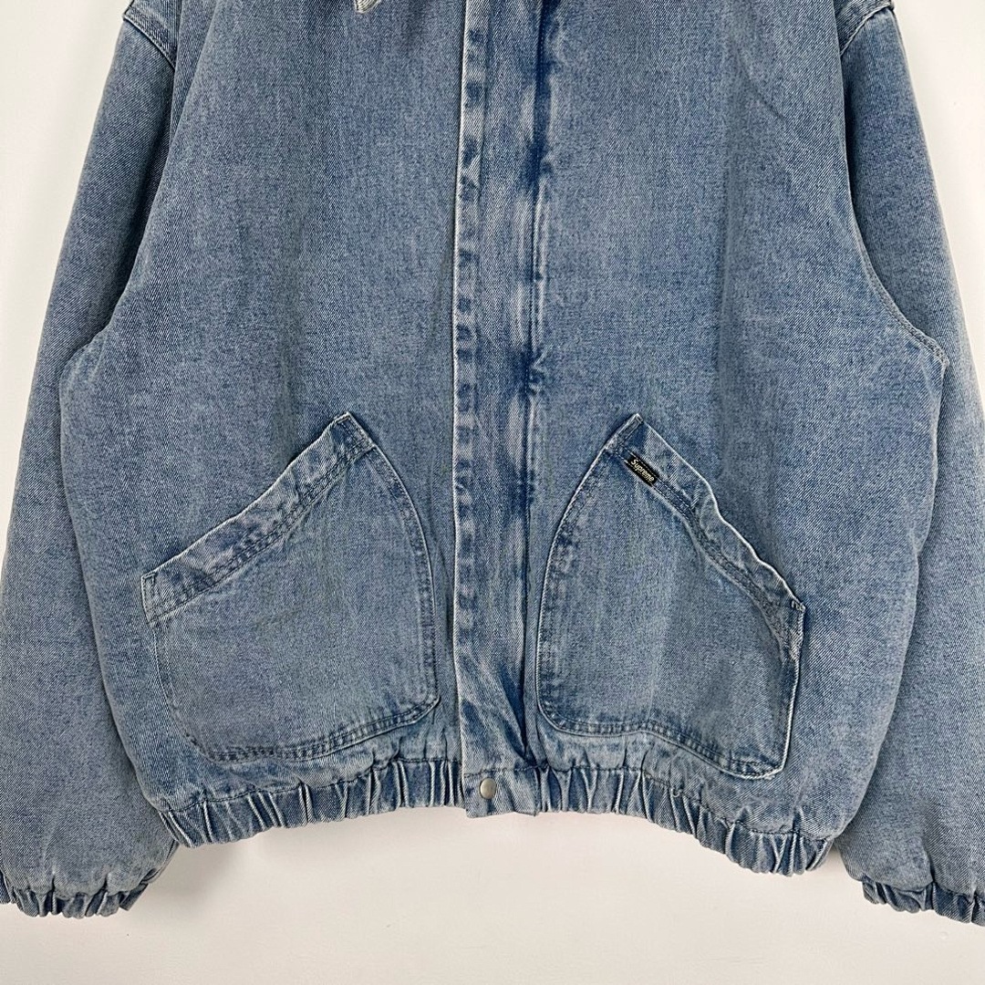 Supreme 598 24Fw Faux Shearling Lined Bomber Jacket Velvet Black White Water Blue S-XL - Image 58