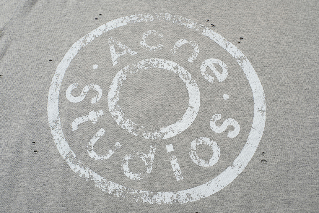 Acne Studios 128 AC Buckle LOGO Print Short Sleeve Grey Color Pink Floral Blue Black S-XL 8041# - Image 46