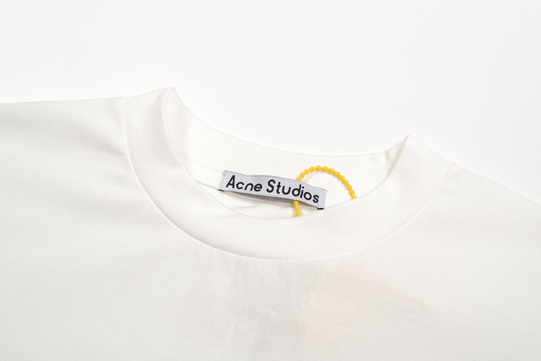 Acne Studios 128 AC Velvet LOGO Short Sleeve T Black White S-XL 8366# - Image 20