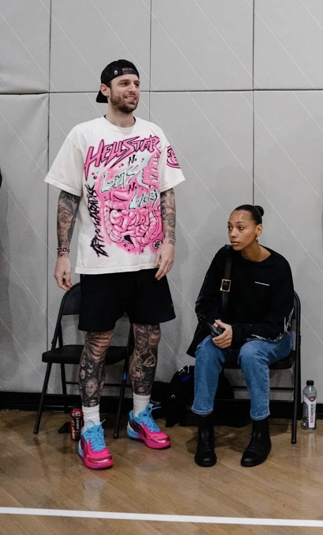 Off-White 128 Hellstar Studios HS No Guts Glory Tee Print Short Sleeve Mens Womens T Off White S-M-L-XL - Image 17