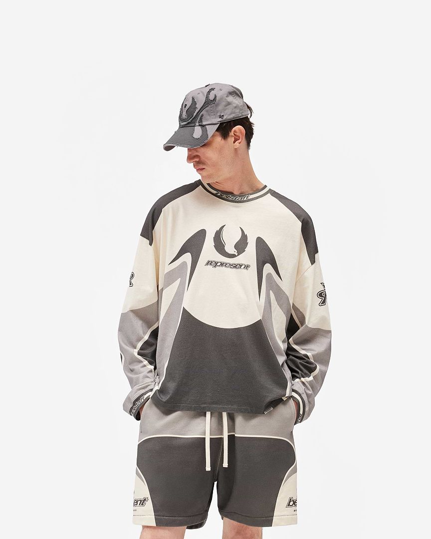Represent 168 Represent × Belstaff Collab Long Sleeve : S M L XL Cream Apricot - Image 11