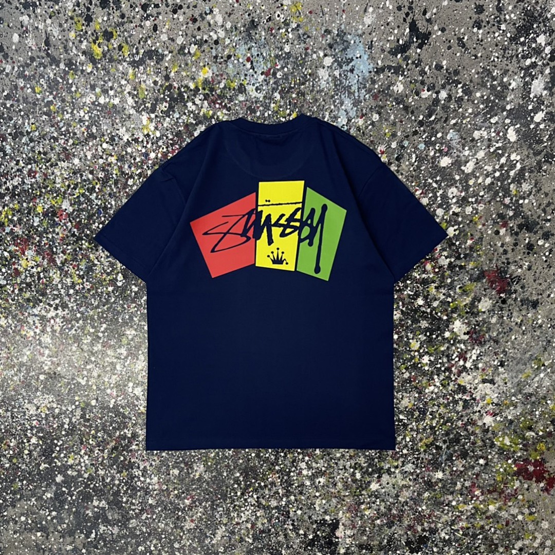 Stussy 108 Stu Triple Print Short Sleeve T : Black White S Ｍ L XL XXL - Image 6