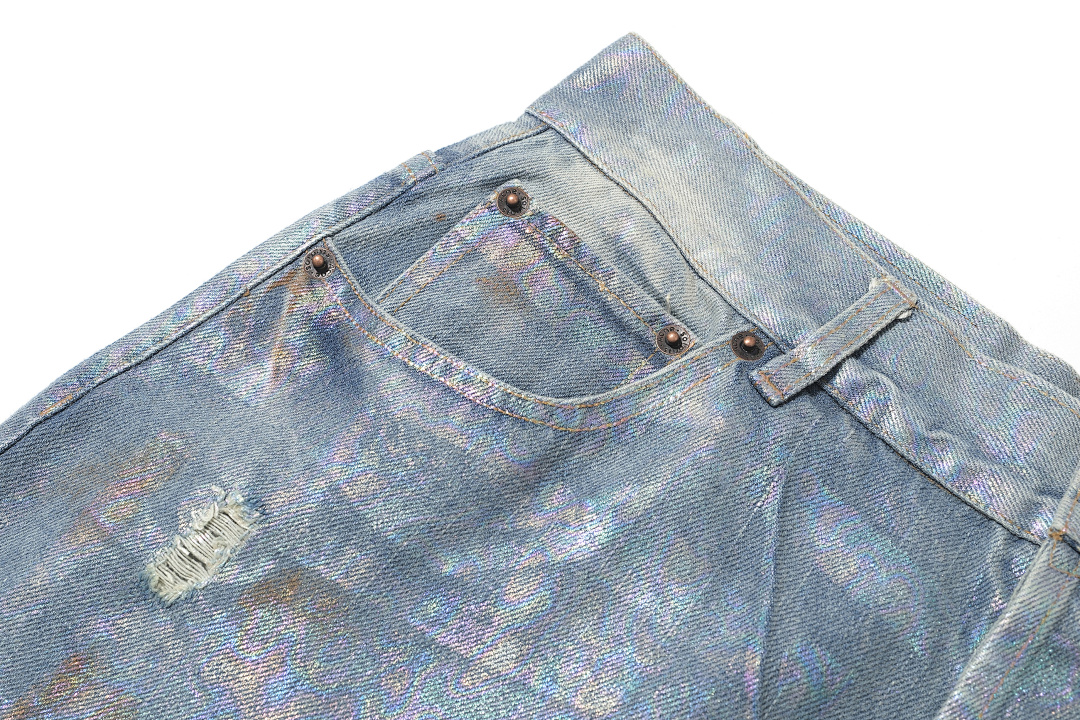 Acne Studios 298 AC Gradient Silver Blue S-XL 7296# - Image 5