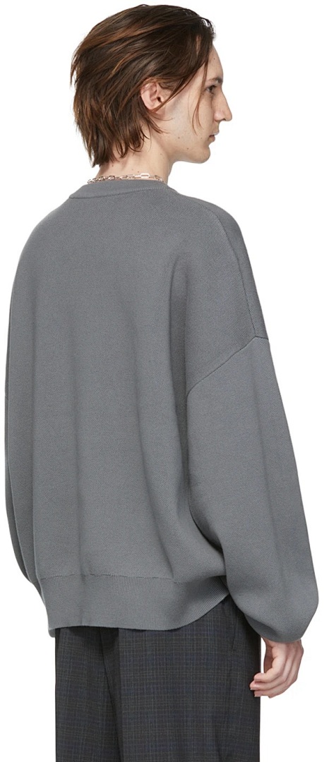Drew House 218 DREW HOUSE LAVANDER Logo Floral Solid Long Sleeve Fleece Grey Purple S M L - Image 20