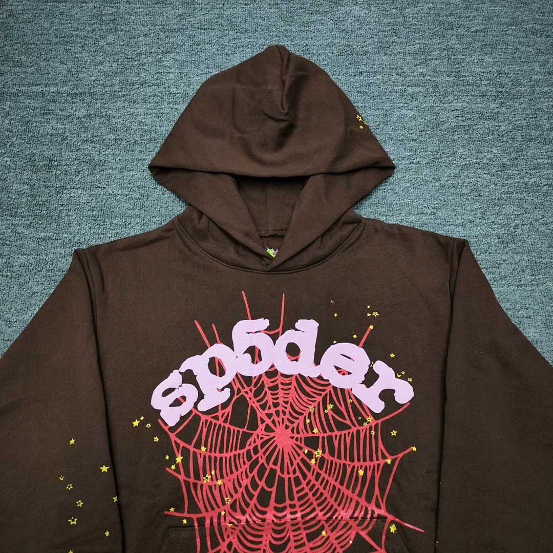 Sp5der HOODIE Brown Angel 555 Mens Womens Top S-XXL - Image 11