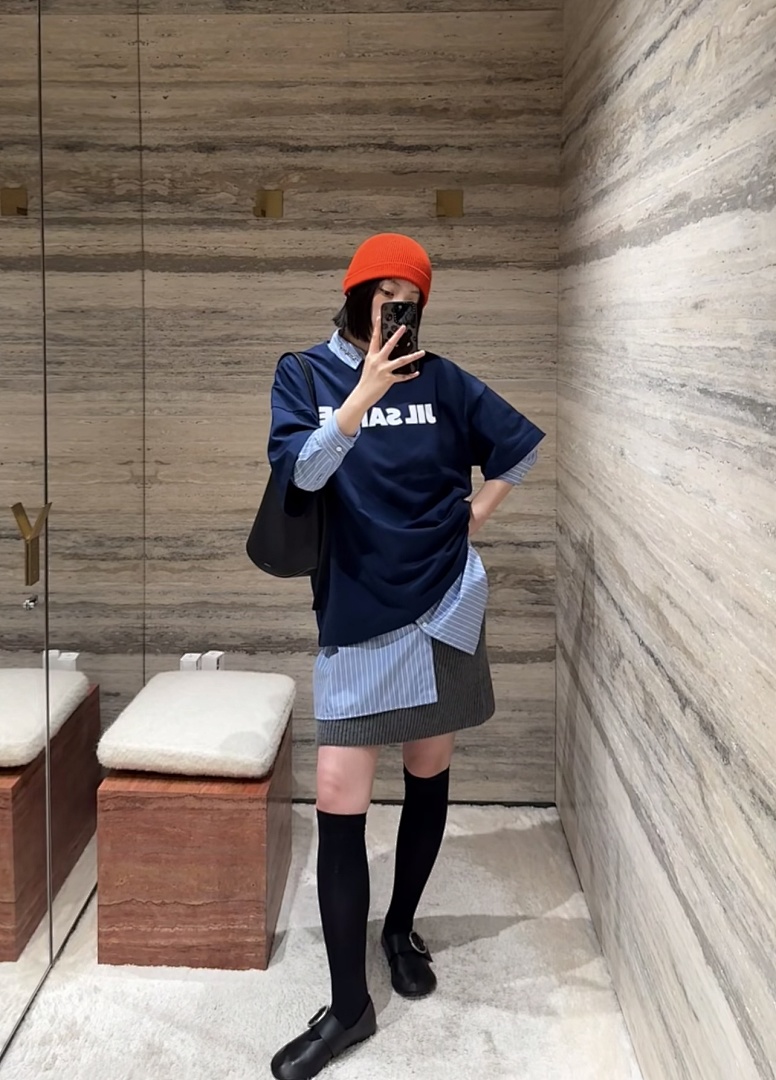 Unbranded 108 JIL SANDER Gum Logo Print Short Sleeve T Light Grey Pink Blue Black White SML J9890# - Image 93