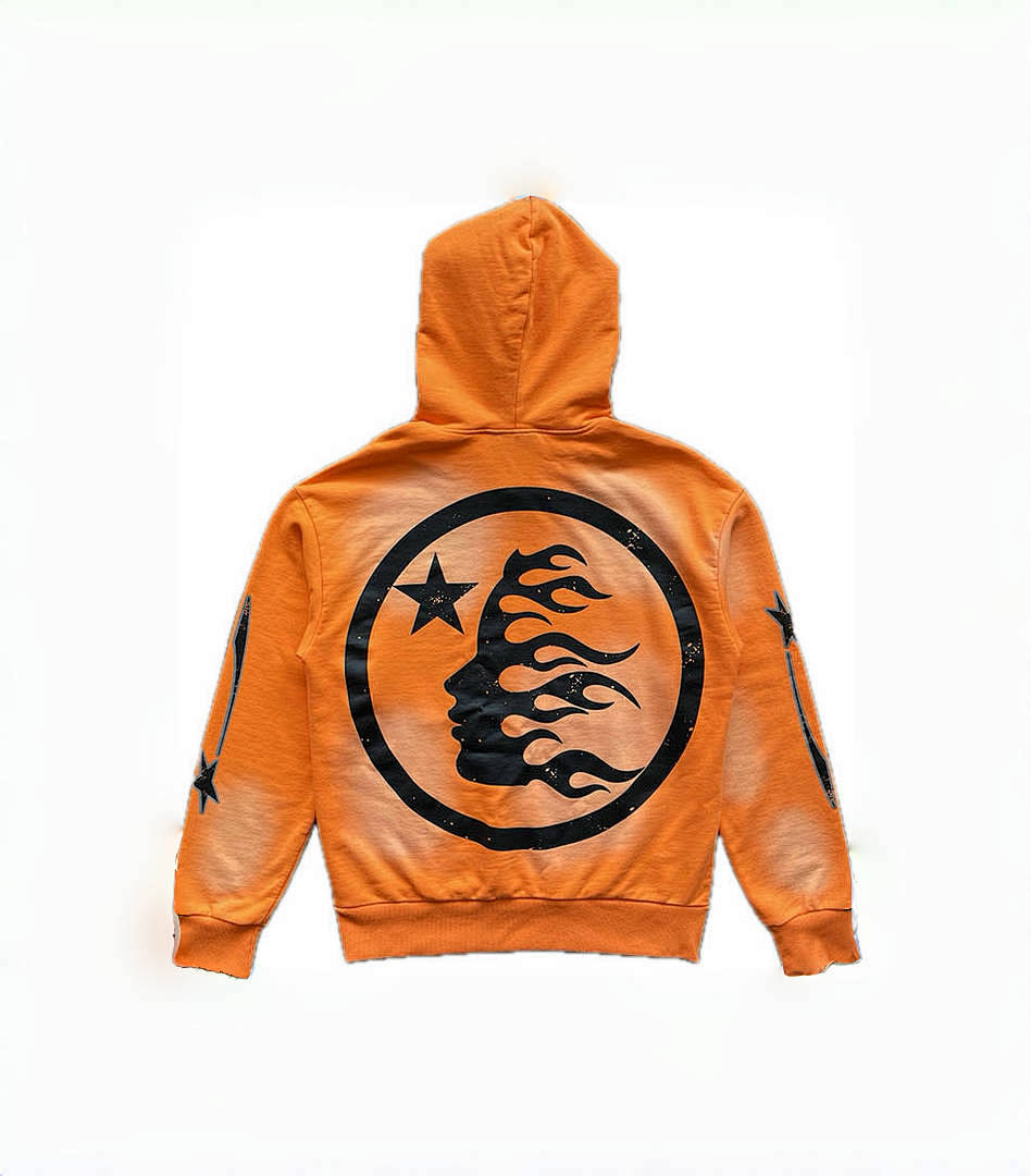 Hellstar 258 Hellstar Fire Orange Hoodie Pants Water S-M-L-XL