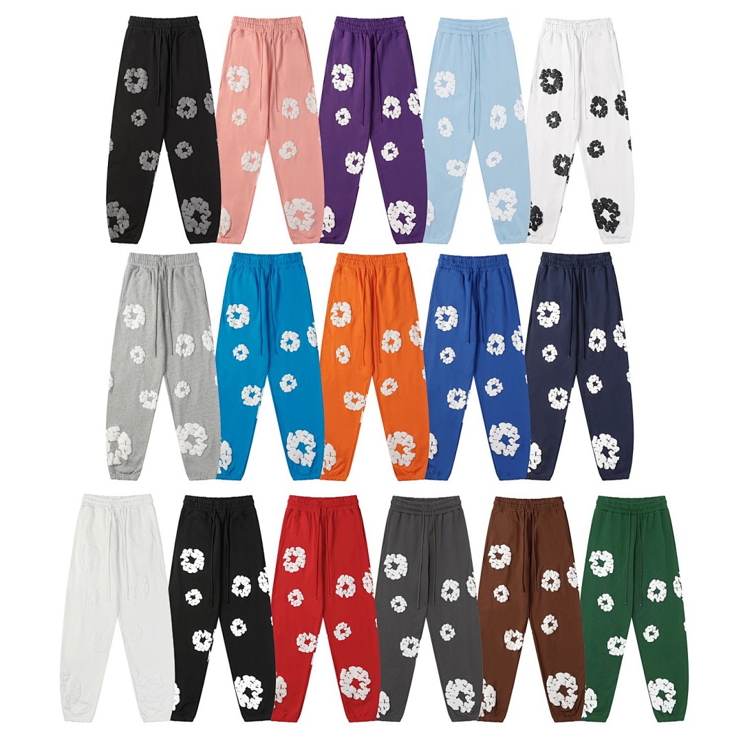 Unbranded 198 DENIM TEARS Cotton Floral Print Black Grey Blue Green Purple Red Orange Color Pink White Sky Coffee S-XL 8608# - Image 3