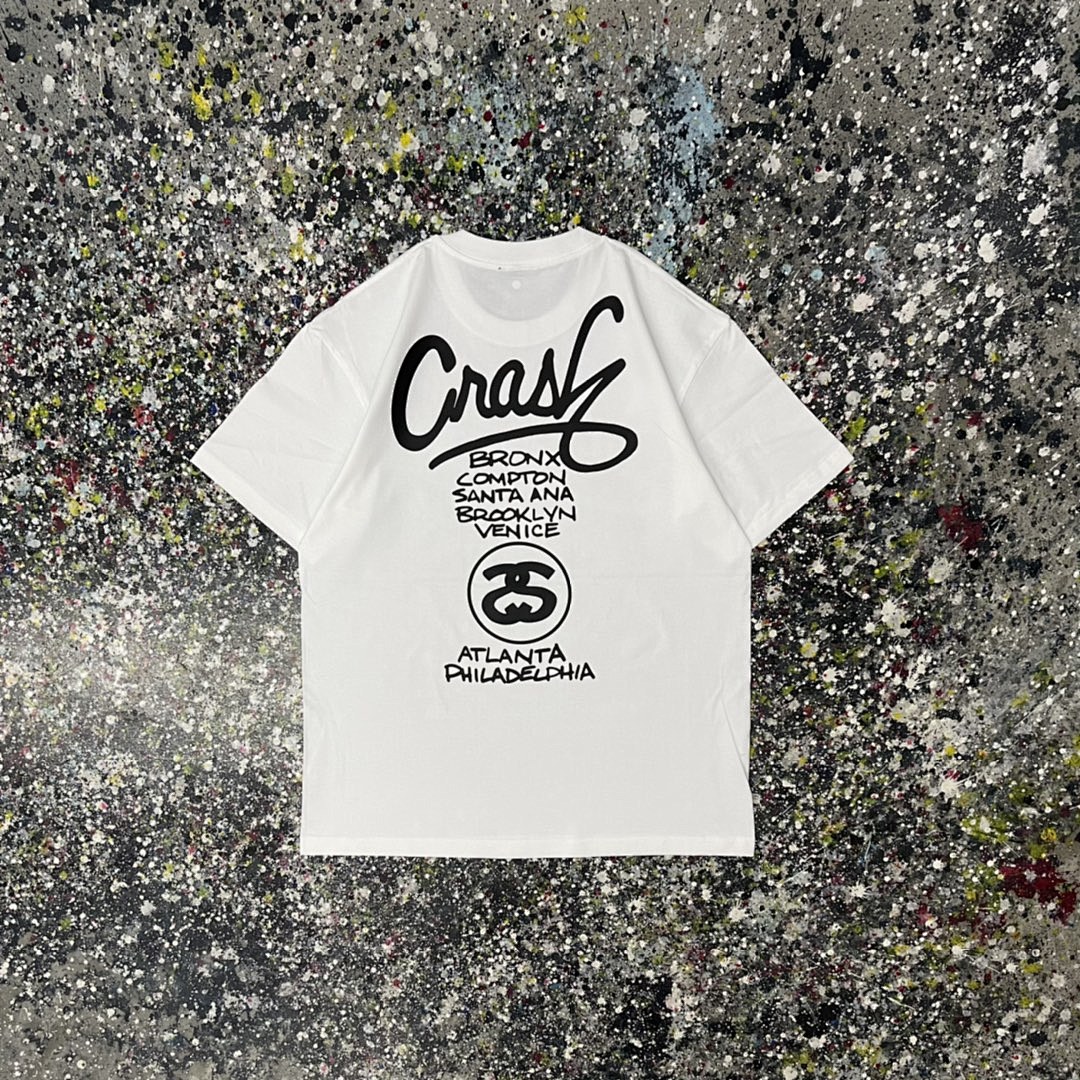 Stussy 108 Stu Short Sleeve T : Black White Grey S Ｍ L XL XXL - Image 8
