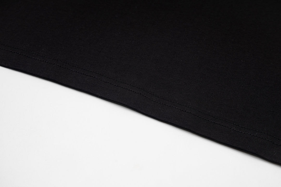 AMIRI 118 Wide Version Model Short Sleeve T Logo Print High Wind Black Apricot S M L XL 9910# - Image 9