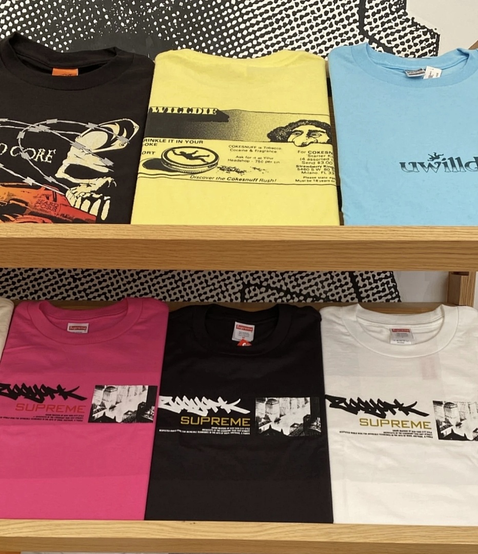 Supreme 128 SUP X ZOO YORK DYNASTY TEE Print Short Sleeve T Black White S-XL - Image 23