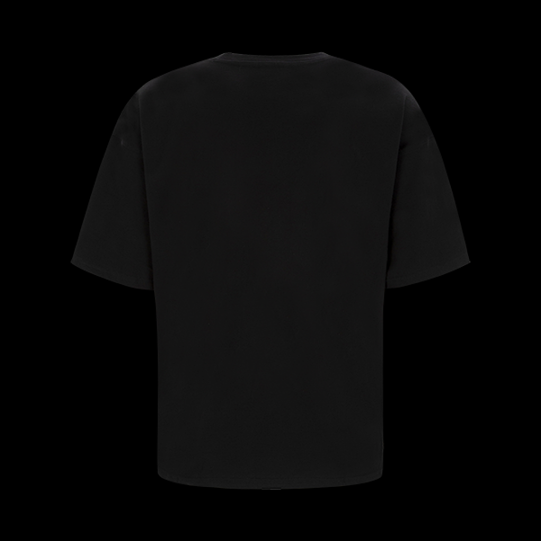 Christian Louboutin 118 THUG CLUB Rock T Leather Floral LOGO Short Sleeve Black White 1 2 3 3415# - Image 39