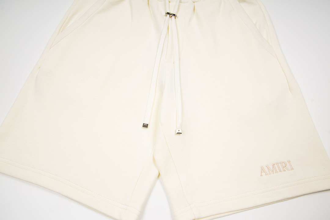AMIRI 148 Logo Print Short Black Grey Cream Apricot S M L XL 9942# - Image 20