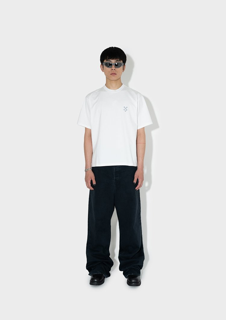 Unbranded 108 VUJADE DARTED LOGO TEE Print Short Sleeve T Black White 1 2 3 4 3911# - Image 28