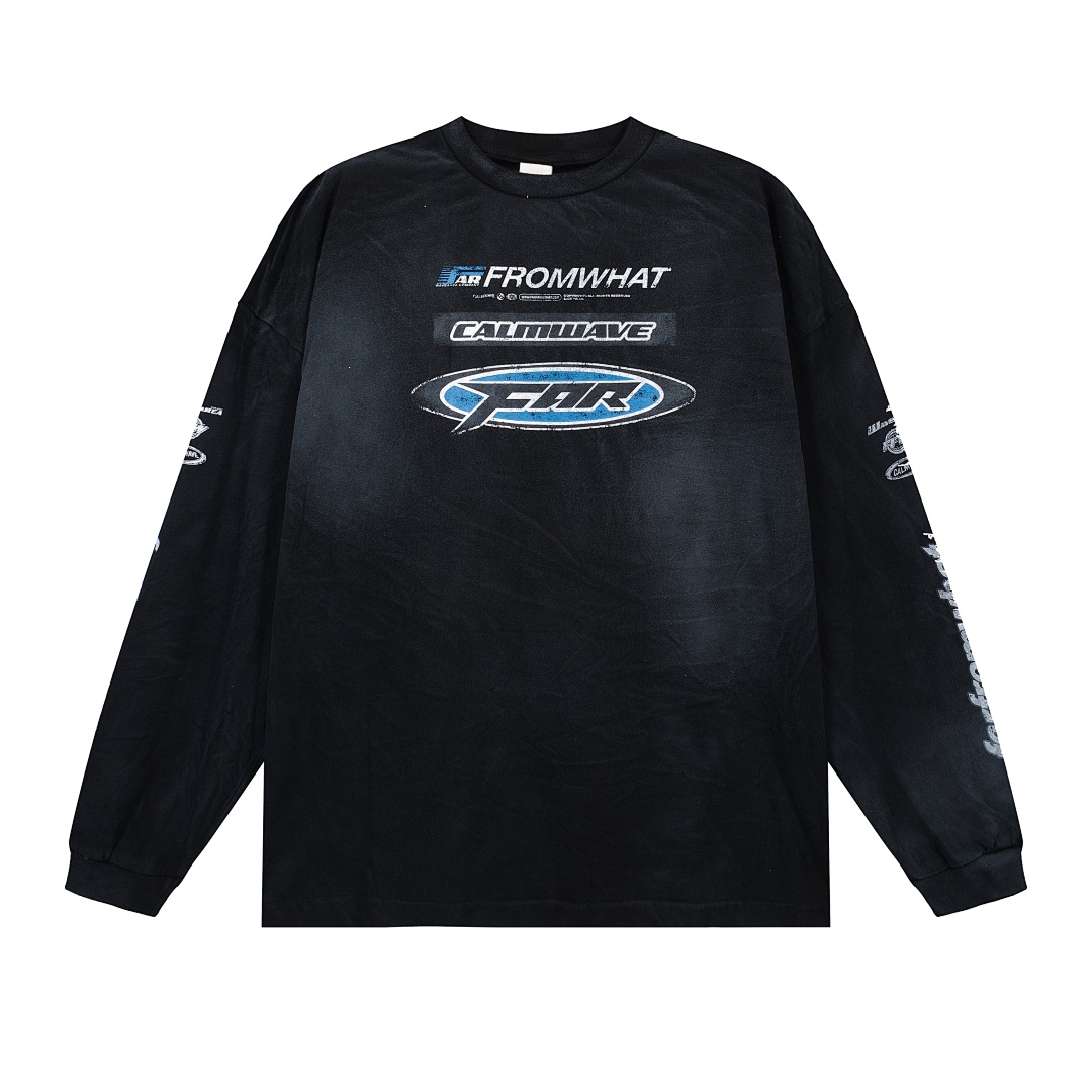 Arc'teryx 138 FAR.ARCHIVE Label LOGO Print Long Sleeve T Grey Blue Black S-L 3255#