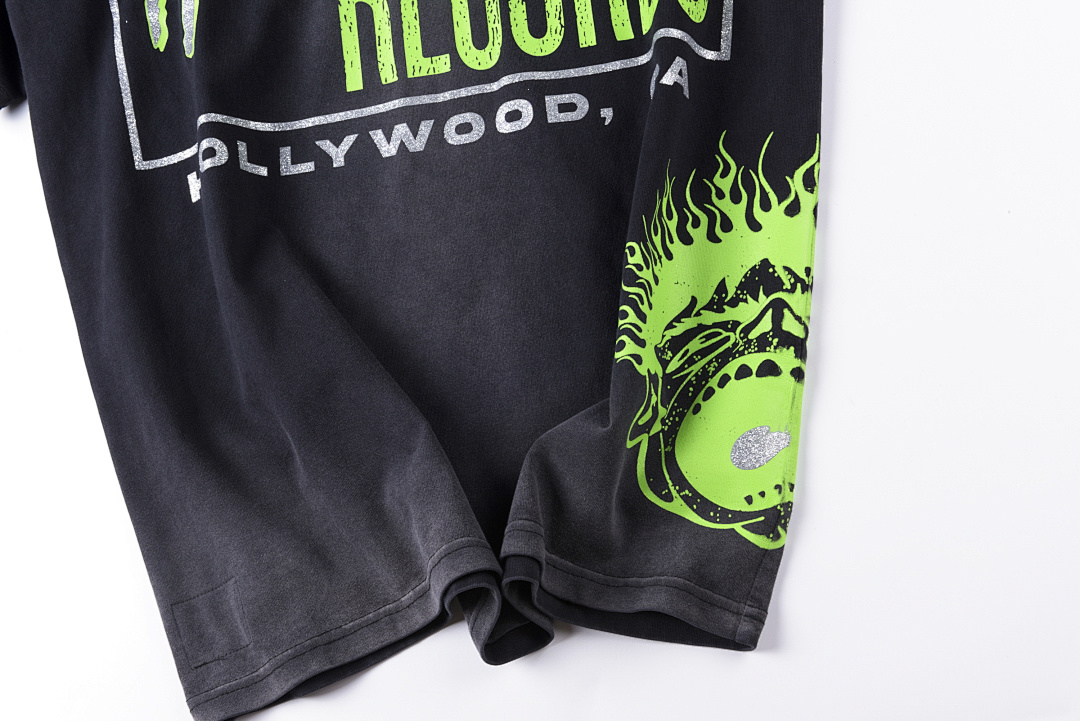 Hellstar 168 Hellstar Studios High Patch Print Short T Black S-XL - Image 10